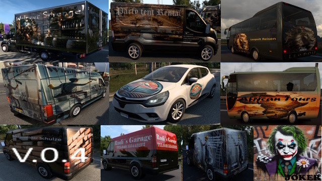 AITraffic Vehicle Skins Pack  (by Joker)